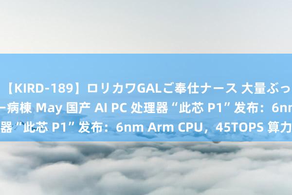 【KIRD-189】ロリカワGALご奉仕ナース 大量ぶっかけザーメンシャワー病棟 May 国产 AI PC 处理器“此芯 P1”发布：6nm Arm CPU，45TOPS 算力