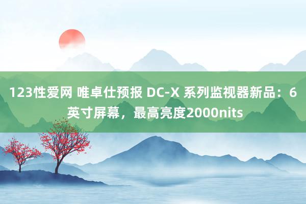 123性爱网 唯卓仕预报 DC-X 系列监视器新品：6 英寸屏幕，最高亮度2000nits