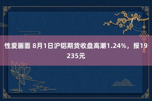 性爱画面 8月1日沪铝期货收盘高潮1.24%，报19235元