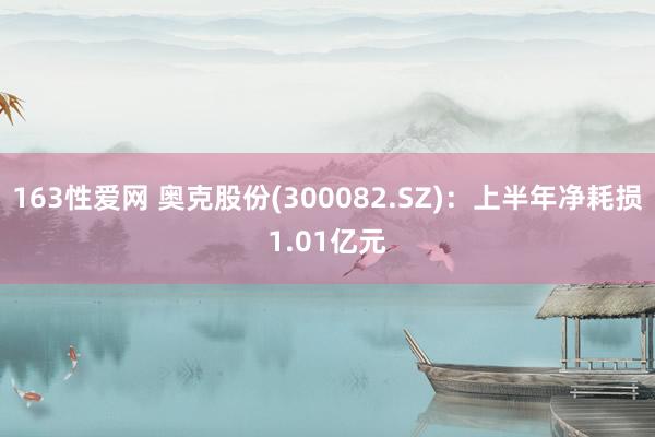 163性爱网 奥克股份(300082.SZ)：上半年净耗损1.01亿元