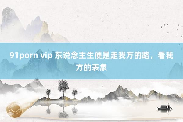 91porn vip 东说念主生便是走我方的路，看我方的表象