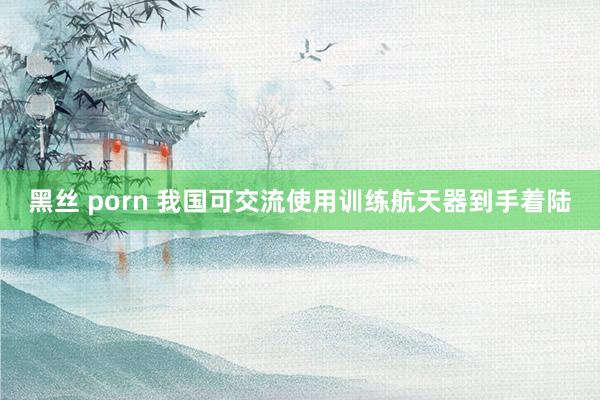 黑丝 porn 我国可交流使用训练航天器到手着陆