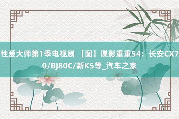 性爱大师第1季电视剧 【图】谍影重重54：长安CX70/BJ80C/新K5等_汽车之家